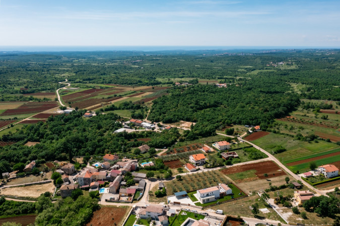 Aerial photos, VILLA ANSI Luxury holiday home near Vi&scaron;njan in Istria VI&Scaron;NJAN/ISTRA/CROATIA